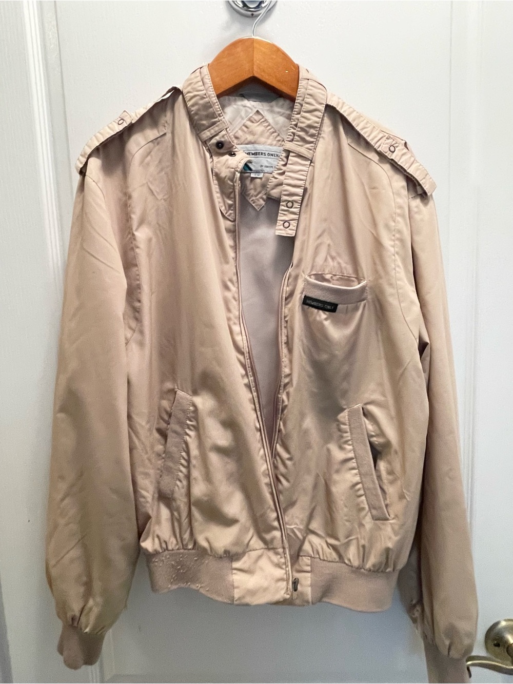 Members Only Light Beige Utility Jacket
